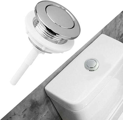 Pulsante per cassetta della toilette, pulsanti singoli da 38 mm universali rotondi per WC per sedile WC in casa, bagno, hotel - Honorern