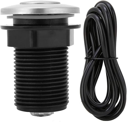 Interruttore Aria Insimmeratore, Rottami Immondizia Interruttore Aria 32mm per Smaltimento Rifiuti Kit Tubo Pneumatico Smaltimento On/off Pulsante Autobloccante Automatico - Honorern