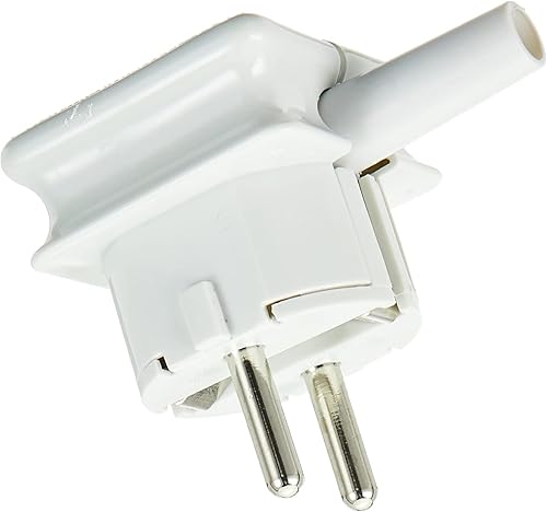 Merten MERT 120963 - Spina Schuko infrangibile, con tappo antipiega, colore: grigio, 120963 - Honorern