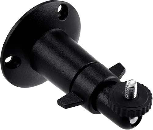 Supporto per fotocamera regolabile con filettatura da 1/4', supporto da parete per fotocamera EufyCam s3 pro, Arlo, lampeggiante, fotocamera ad anello, montaggio a parete a soffitto, - Honorern