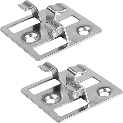 100 clip in WPC in acciaio inox, fissaggio invisibile per pavimenti in WPC, pavimento in legno di bambù (7 – 9 mm) clip di fissaggio (nero, 5 mm × 8 mm (larghezza x altezza) - Honorern