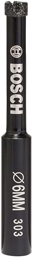 Bosch Professional Diamond for Hard Ceramics Punta Diamantata a Umido, 6 x 35 mm - Honorern