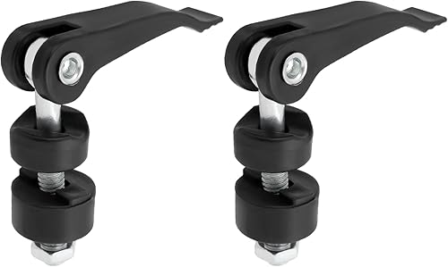 eMagTech 2 bulloni a vite per manopola e dado 45 x 6 mm per piastrelle, vite di bloccaggio a pressione rapida, vite di bloccaggio per tosaerba, manopola triangolare - Honorern