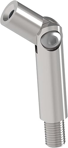 Perno filettato | Dimensioni: 76 x 14 mm | con snodo + filettatura esterna e interna | V2A - Honorern