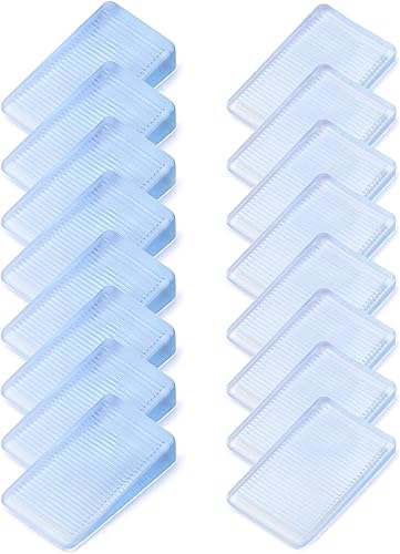 16 x Cunei per Mobili, Spessori Trasparente per Mobili, 2 Taglie (2~5 mm e 2~10 mm Altezza) - Honorern