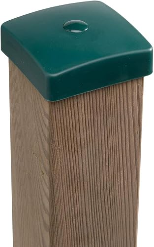 Premium PVC - Copertura per pali 90 x 90 mm, colore: rosso, per legno squadrato 9 x 9 cm, in plastica - Honorern