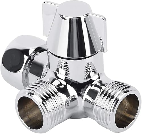 G1 / 2 'Deviatore acqua a tre vie Adattatore a forma di T Connettore deviatore acqua per doccia a mano Componenti doccia universali - Honorern