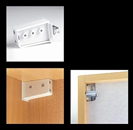 Reggipensile CAMAR. Kit Supporto Pensile (coppia DX e SX). Ganci Mobili Sospesi. (CAMAR 800, MARRONE) - Honorern