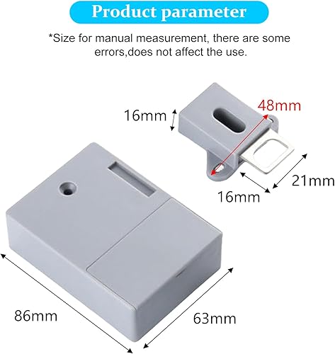 Serratura intelligente per armadietto, senza fori, contiene 3 portachiavi e 1 carta, serratura invisibile, apertura elettronica RFID per librerie di sauna fabbriche e uffici armadietto - Honorern