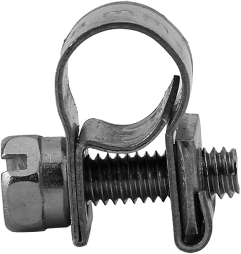 Fascette Stringitubo in Acciaio Inossidabile, 10 Pezzi Fascette Stringitubo Piccole Fascette Stringitubo da 6 Mm-20 Mm Clip per Tubo Carburante con Bullone a T, per Tubo Benzina - Honorern