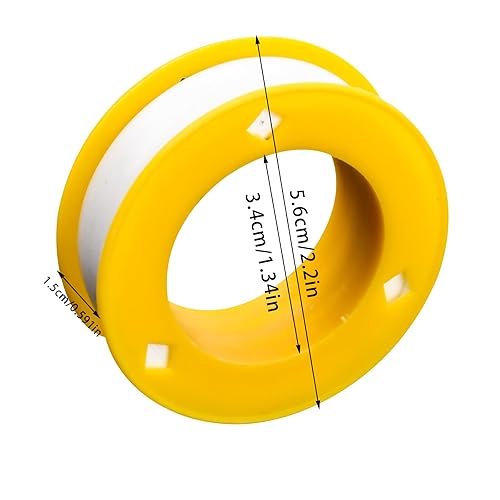 5 Rotili Nastro Sigillante Teflon, Nastro Sigillante per Tubi, Teflon Idraulico Filo, Nastro in Ptfe, Teflon Tape per Riparare Tubi, Tubi, Rubinetti, Valvole Radiatore 11mm*0.075 * 10m - Honorern