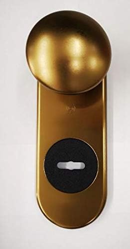 KIT RIVA SECUREMME PLACCA+POMOLO DIAMETRO 65 mm. IN ALLUMINIO BRONZATO F4 SINGOLA PER PORTA BLINDATA Q8 FORO DOPPIA MAPPA PZ 1 - Honorern