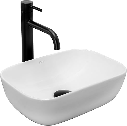 Lavabo da Appoggio Belinda Mini bianco Lavandino bagno in ceramica 37x25,5 cm - Honorern