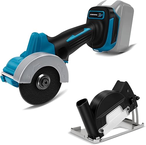 Smerigliatrice Angolare per Makita 18V, Smerigliatrice Professionale a Batteria, 76 mm, Motore Brushless, Protezione Disco, per Taglio, Smerigliatura, Lucidatura - Honorern