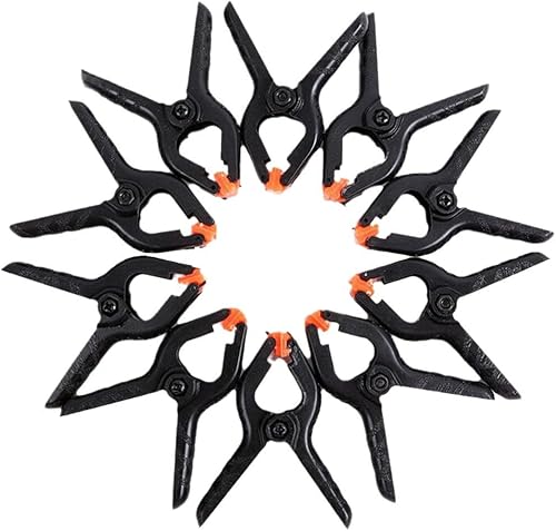 10 morsetti a molla, 4 pollici, set di morsetti in plastica ad alte prestazioni, per fai da te, lavorazione del legno, clip di sfondo per studi fotografici - Honorern