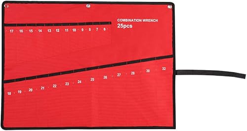 Borsa Arrotolabile, Multi-Pocket Roll Up Tools Borsa di stoccaggio Chiave per Chiave Pinza Organizer per Tela Organizzatore(25Pocket) - Honorern