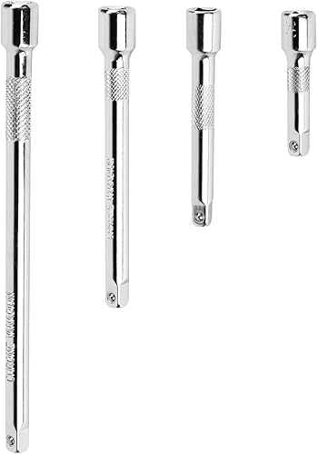 Prolunghe per Cricchetto 1/4'',Estensioni a Bussola Set,1/4 Pollice Estensione 50 mm,75 mm,100 mm,150 mm per Chiavi a Bussola e a Cricchetto,4 Pezzi - Honorern