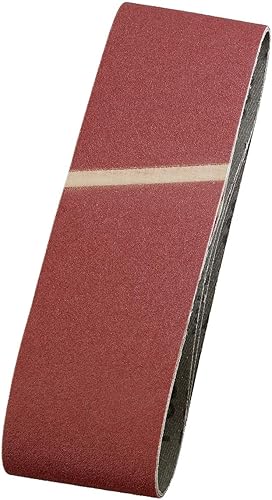 kwb 3x Nastro di levigatura in tessuto, 75 x 533 mm, K-60, Noble Corindum, per legno e metallo, carta vetrata per smerigliatrice a nastro / macinazione - Honorern