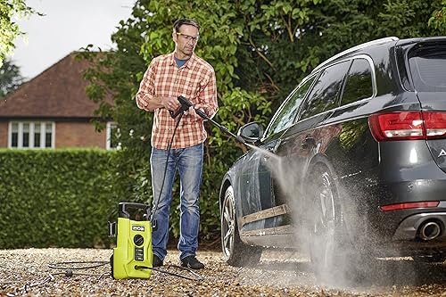 Ryobi RY110PWA, Idropulitrice 1400W 110 bar, Leggera e Compatta, con Maniglia per il Trasporto, Portata Massima di 390 L/h, 1400W - Honorern