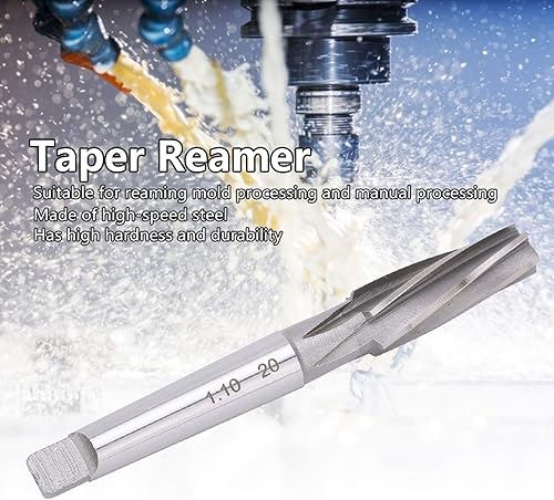 Alesatore 1:10 Alesatore Conico Codolo Cilindrico Alesatore a Spirale 17x50x22mm Utensili da Taglio Industriali in Acciaio Ad Alta velocità Ad Alta Precisione - Honorern