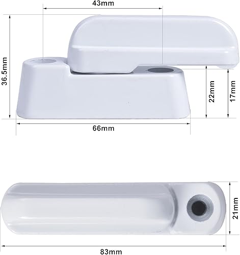 4 Pezzi Jammer Finestra, Sash Jammers Serrature di Sicurezza in Lega di Zinco, Bianco Sicurezza Extra Per Finestra Blocco Con Viti per Varie Porte e Finestre UPVC/PVC e Sicurezza della Casa - Honorern