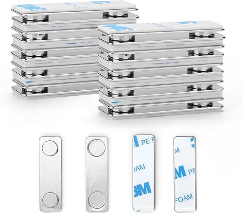 12 paia di strisce magnetiche per appendere quadri, fissaggio magnetico rimovibile e senza danni, strisce adesive per appendere cornici e decorazioni per la casa - Honorern