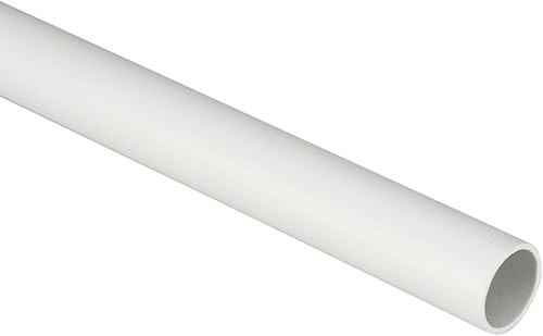 Tubo rigido protettivo in PVC liscio, ⌀40mm, grigio, classificazione 22211, 2 metri, serie TG12 - Elettrocanali ECTG1240-2 - Honorern