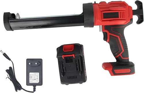 Pistola per Silicone Senza Fili, Pistola Elettrica per Adesivo con Batteria Al Litio Ricaricabile, Flusso Luminoso LED 400-450LM e Temperatura Colore LED 6000-6500K (Spina europea) - Honorern