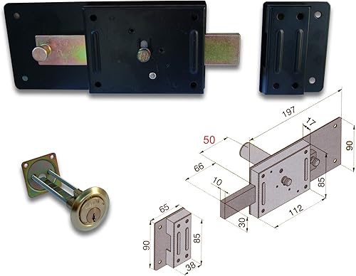 Ferroglietto G.6 Ent. 50 Cil/Stacc, Nero/bronzo, mm 80 - Honorern