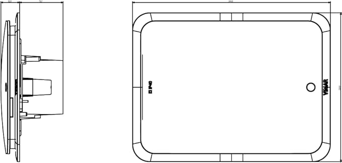 Vimar Centralino Estetico Incasso, 12 m, Fumé - Honorern