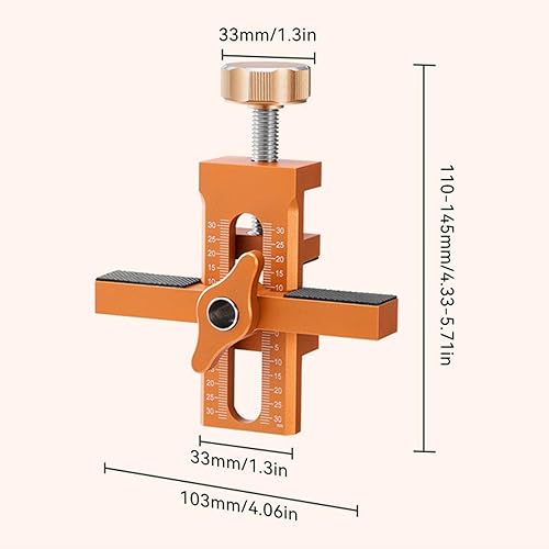 Adjustable Cabinet Door Installation Jig, Alluminio Lega Positioning Tool, Versatile Door Mount Locator for Kitchen Cabinet Doors, Easy Cabinet Door Positioner for Precise Installation - Honorern