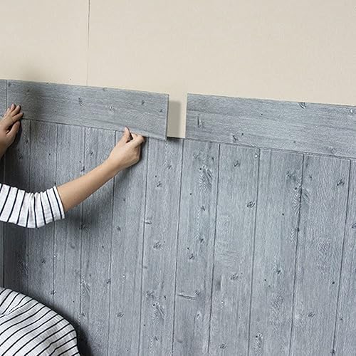 XiinxiGo Battiscopa Flessibile Autoadesivo PVC Finta Venatura del Legno Impermeabile per Cucina, Bagno, Salone, Ufficio, TV Sfondo,Rosa,8Pezzi(70 * 11 CM) - Honorern