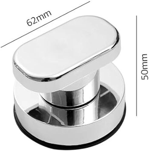 Facile installazione di maniglie adesive per armadi, maniglie adesive e maniglie con ventose - per porte in vetro, scorrevoli e armadietti (L-silver) - Honorern