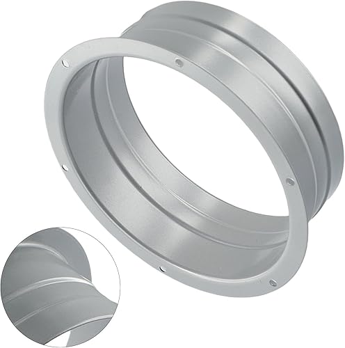 Flangia in metallo da 3-8 pollici, resistente alle intemperie, adattatore per tubo dell'aria da parete, adatto per ventilazione interna ed esterna (200 mm) - Honorern