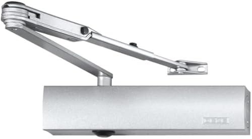 TS 4000 - Chiudiporta, pacchetto completo, colore argento, inclusi piastra di montaggio e aste standard - Honorern