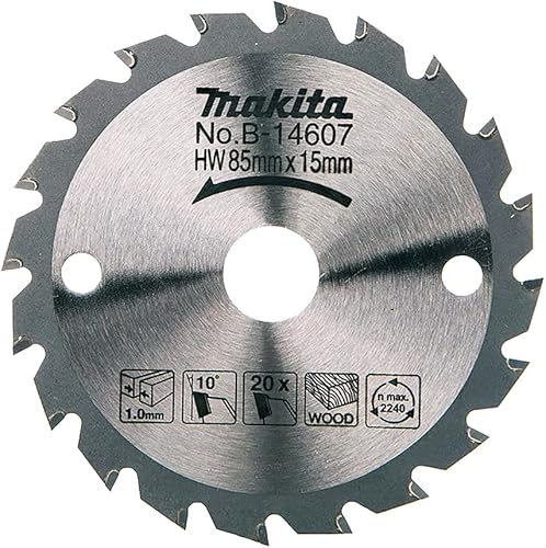 Makita B-14607 Lama Sega Circolare Standard T.C.T. 85x15mm 20T Legno - Honorern