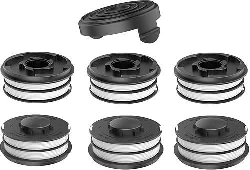 Bobina decespugliatore 3405685 compatibile con ALDI Gardenline GLR GLT e EIN-HELL GC-ET 4530 Set (6 bobine trimmer + 1 copertura per taglierino) - Honorern