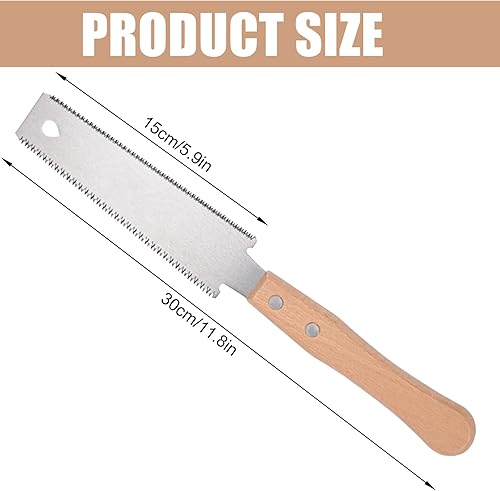 Sega a mano giapponese, sega a doppio taglio, leggera da 6 pollici, SK-5 in acciaio 11/17 TPI sega giapponese sega a mano per la lavorazione del legno e il fai da te - Honorern