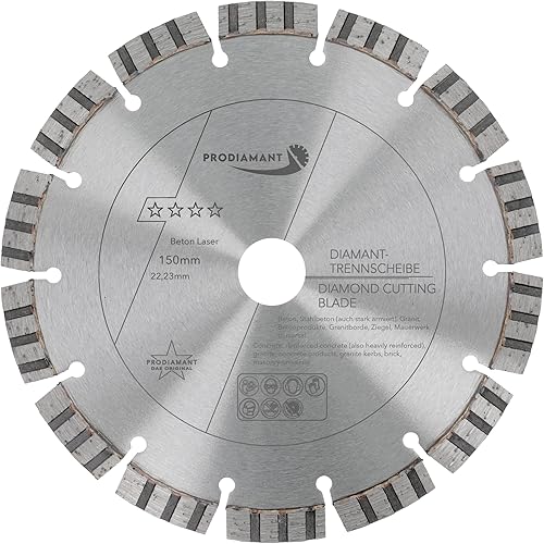 Disco da taglio diamantato Premium per calcestruzzo 150 mm x 22,2 mm disco da taglio diamantato saldato al laser - Honorern