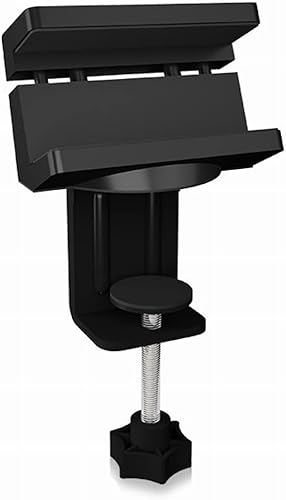 ICY BOX IB-MSA106HH - Supporto per ciabatta e presa USB, universale, con fissaggio rapido grazie al morsetto da tavolo con passacavo posteriore da 40 a 60 mm - Honorern