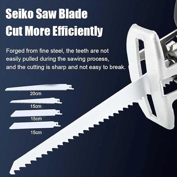 ErShangMao Sega Elettrica per Ossa Professionale Senza Fili con Batteria - Mini Sega da Macellaio con Lama A 5 Lame,Spessore di Taglio 10Cm (4Pollici) per Tagliare Carne,Ossa E Legno.Sega Alternativa - Honorern