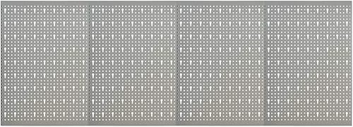 vidaXL Pannelli per Utensili a Parete 4 pz 40x58 cm in Acciaio - Honorern