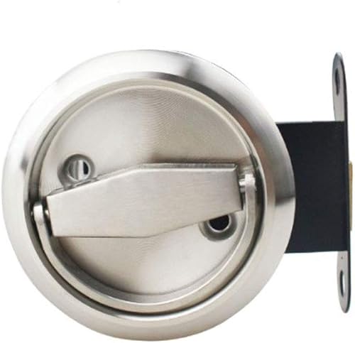 NUZAMAS Serratura rotonda per porta tascabile, set di serrature per porta privacy, in acciaio inossidabile 304, per camera da letto, cucina, bagno, lavanderia, porta privacy - Honorern