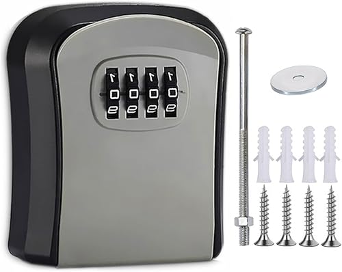 Cassetta di Sicurezza per Chiavi,Cassaforte per Chiavi Montata a Parete,Cassetta di Sicurezza a Chiave Impermeabile,Cassaforte Chiavi da Esterno,Cassetta portachiavi impermeabile e antiruggine - Honorern