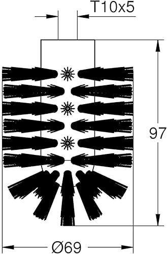 GROHE 41201L00 Testina di Ricambio, Bianco - Honorern