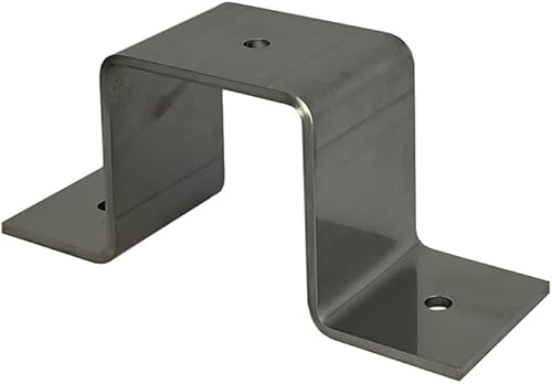 Fascetta per tubo quadrato, fascetta, quadrata, in acciaio inox da 15 x 15 fino a 55 x 55 mm (40 x 40 mm) - Honorern