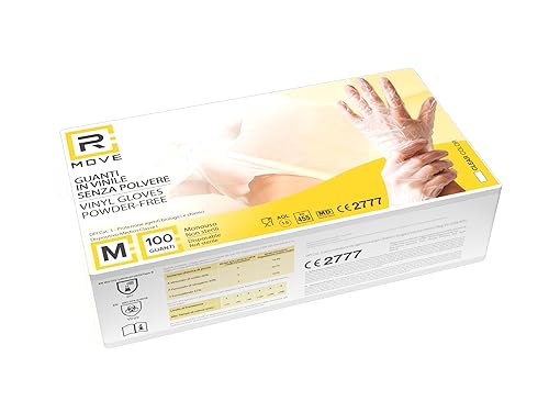 1000 Guanti in VINILE S NUOVO MODELLO senza polvere, senza lattice, ipoallergenici, certificati CE monouso trasparenti (1000, Taglia S) - Honorern