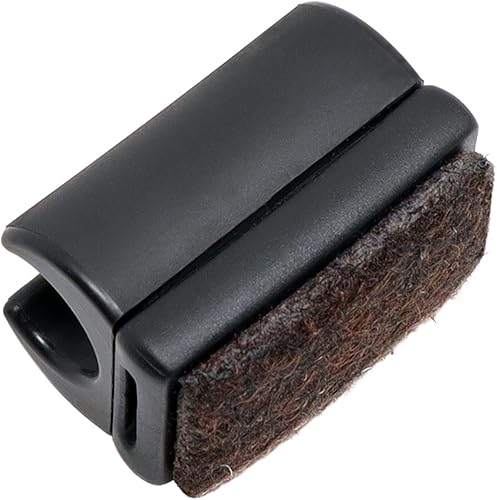 Adsamm® / 16 x puntali a slitta con base sostituibile in feltro/neri/Ø 10-11 mm/tondi/pattini per gambe di mobili in tubolare/piedini protettivi per arredi Adsamm® Quality - Honorern
