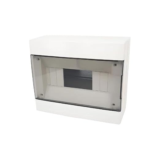 Centralino da parete 8 moduli bianco con portello fumè 210x180x100mm IP40 FAEG - FG14408B - Honorern