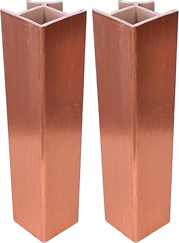 2x Connettore Zoccolino Battiscopa Bordo Mobili Cucina Zoccolo Giunzione multiangolo angolare, 100mm rame 90° - Honorern